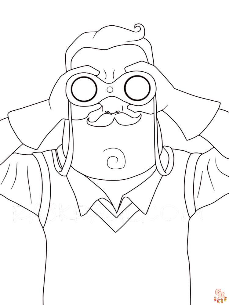 Hello Neighbor Coloring Pages 1