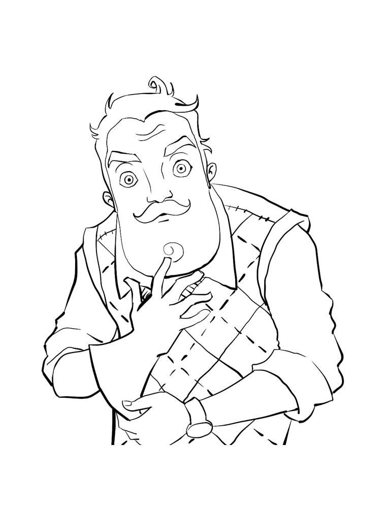 Hello Neighbor Coloring Pages 1