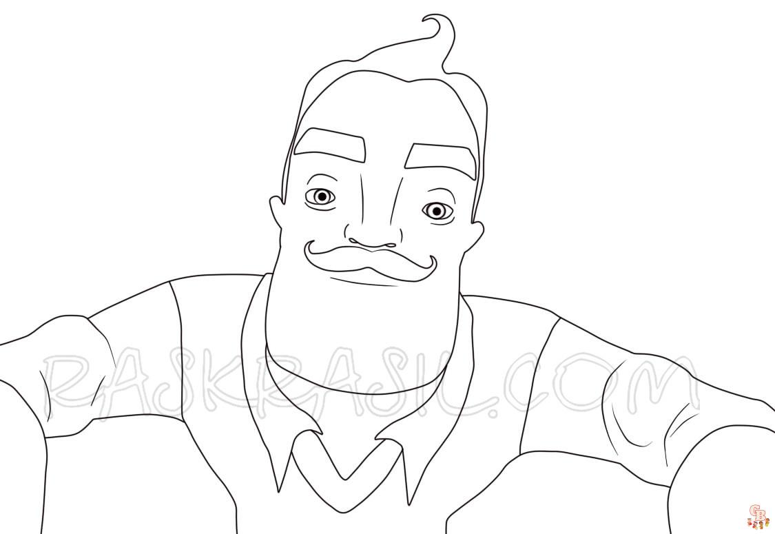 Hello Neighbor Coloring Pages 12