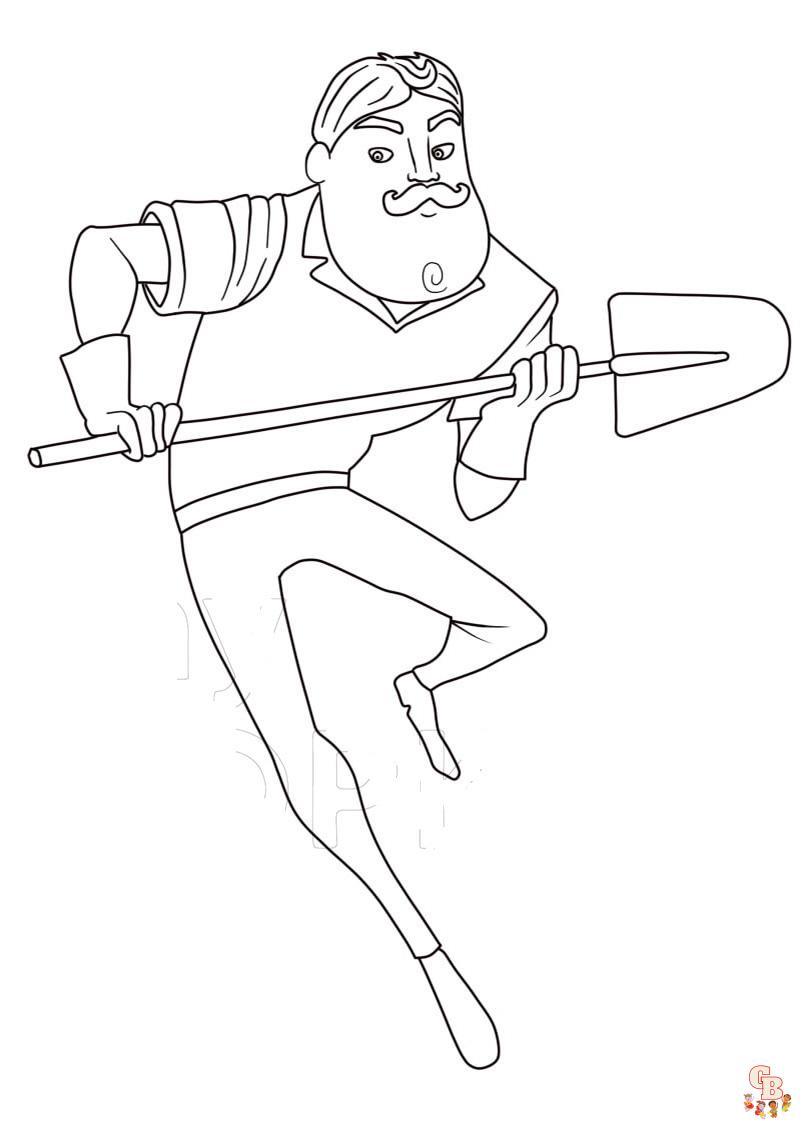 Hello Neighbor Coloring Pages 9