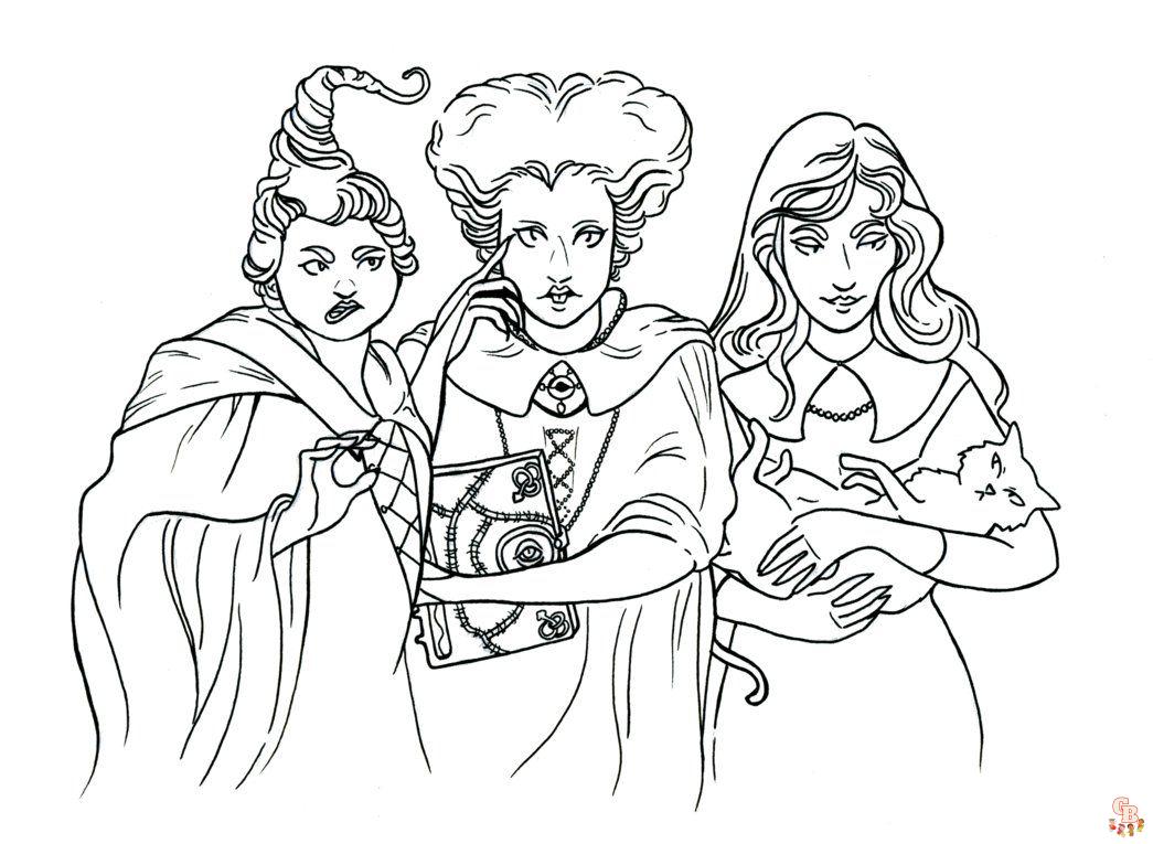 Hocus Pocus Coloring Pages 1