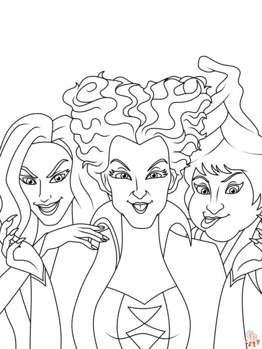 Hocus Pocus Coloring Pages 6