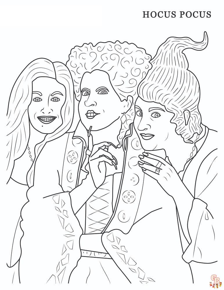 Hocus Pocus Coloring Pages 7