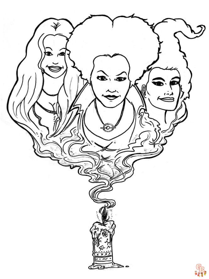 Hocus Pocus Coloring Pages 8