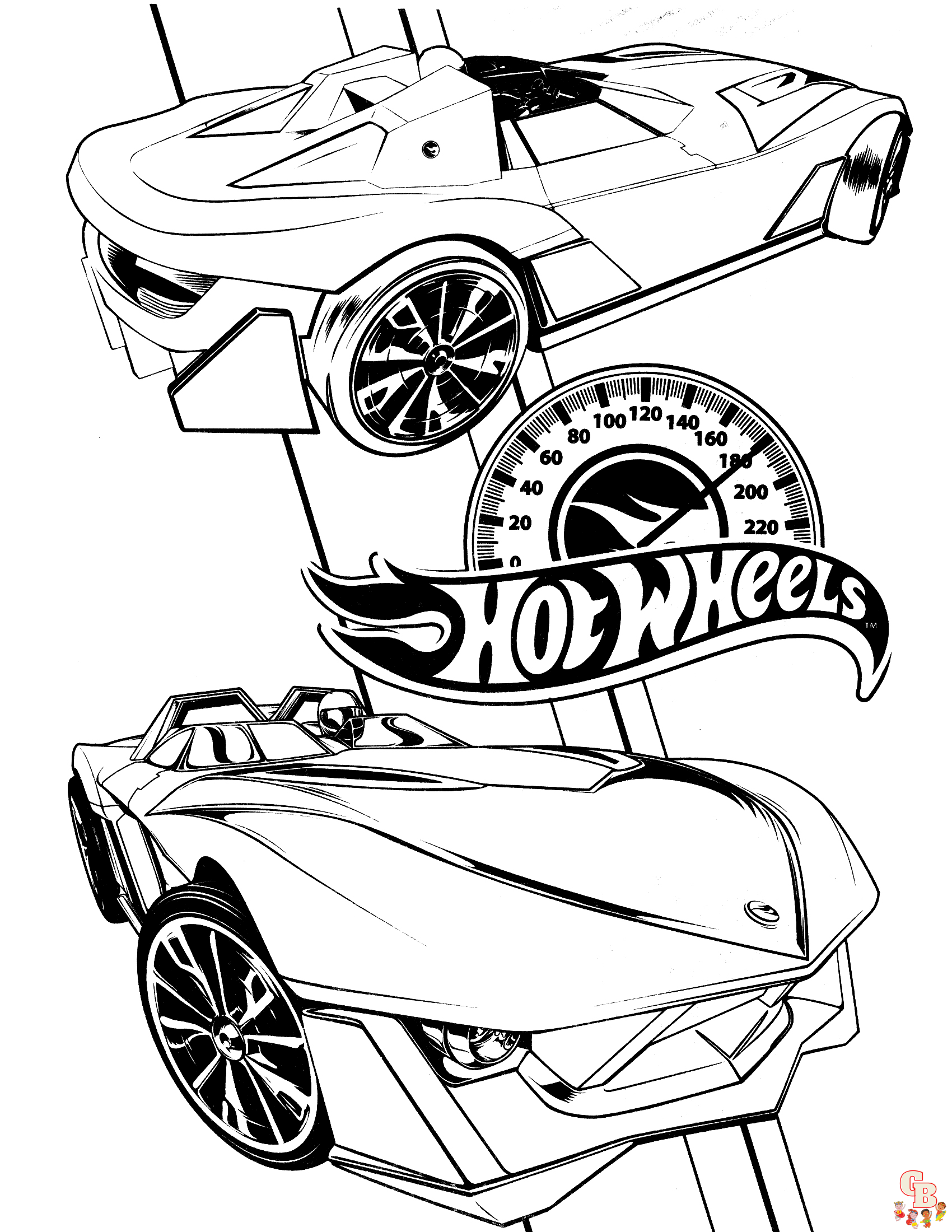 Hotwheels Coloring Pages 1