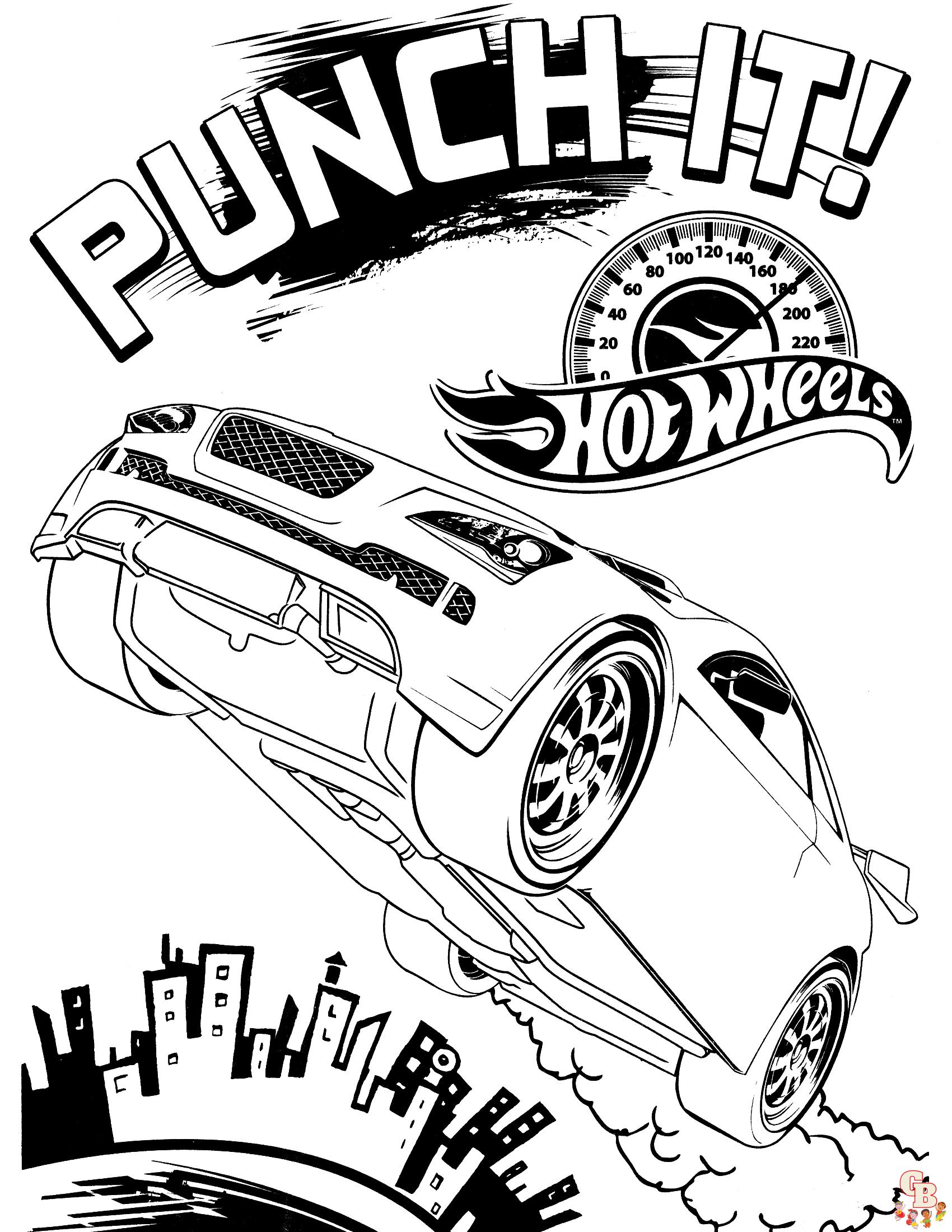 Hotwheels Coloring Pages 3