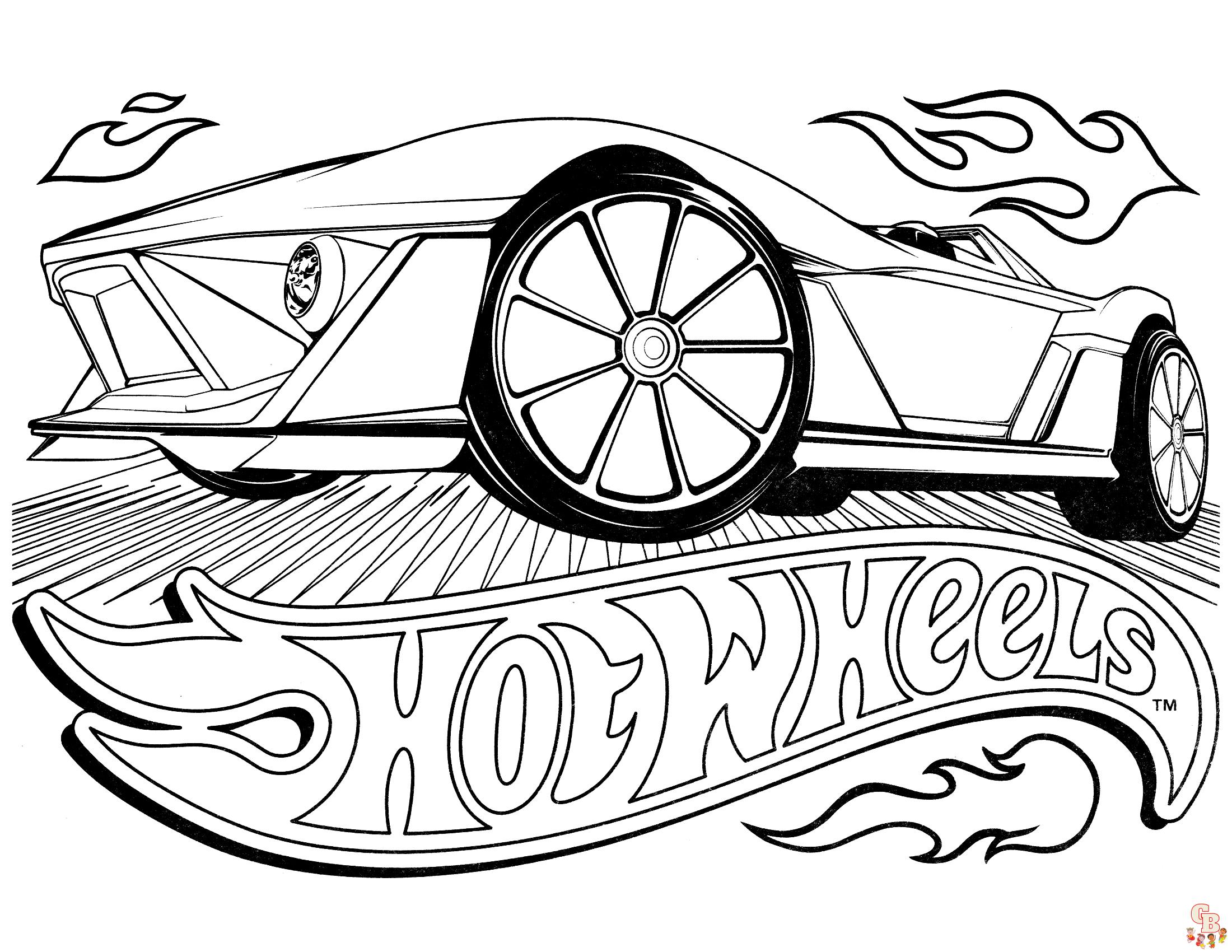 Hotwheels Coloring Pages 4