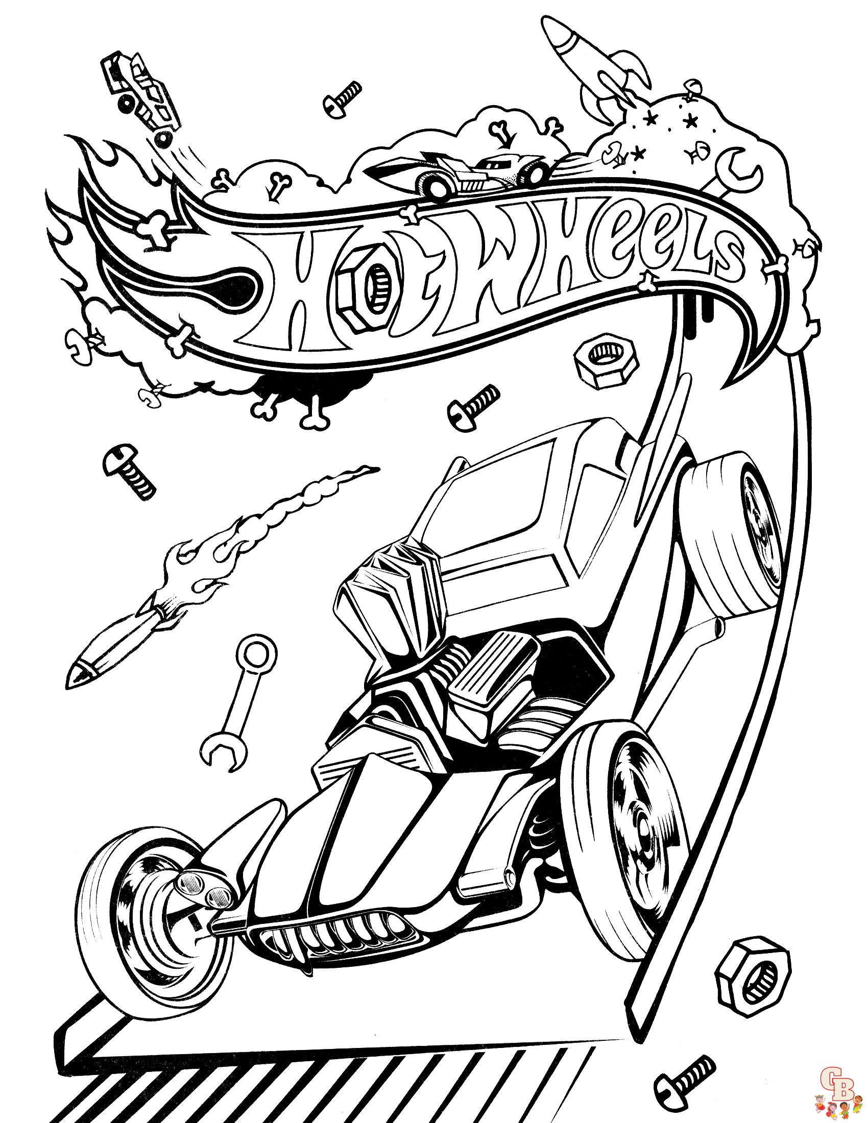 Hotwheels Coloring Pages 5