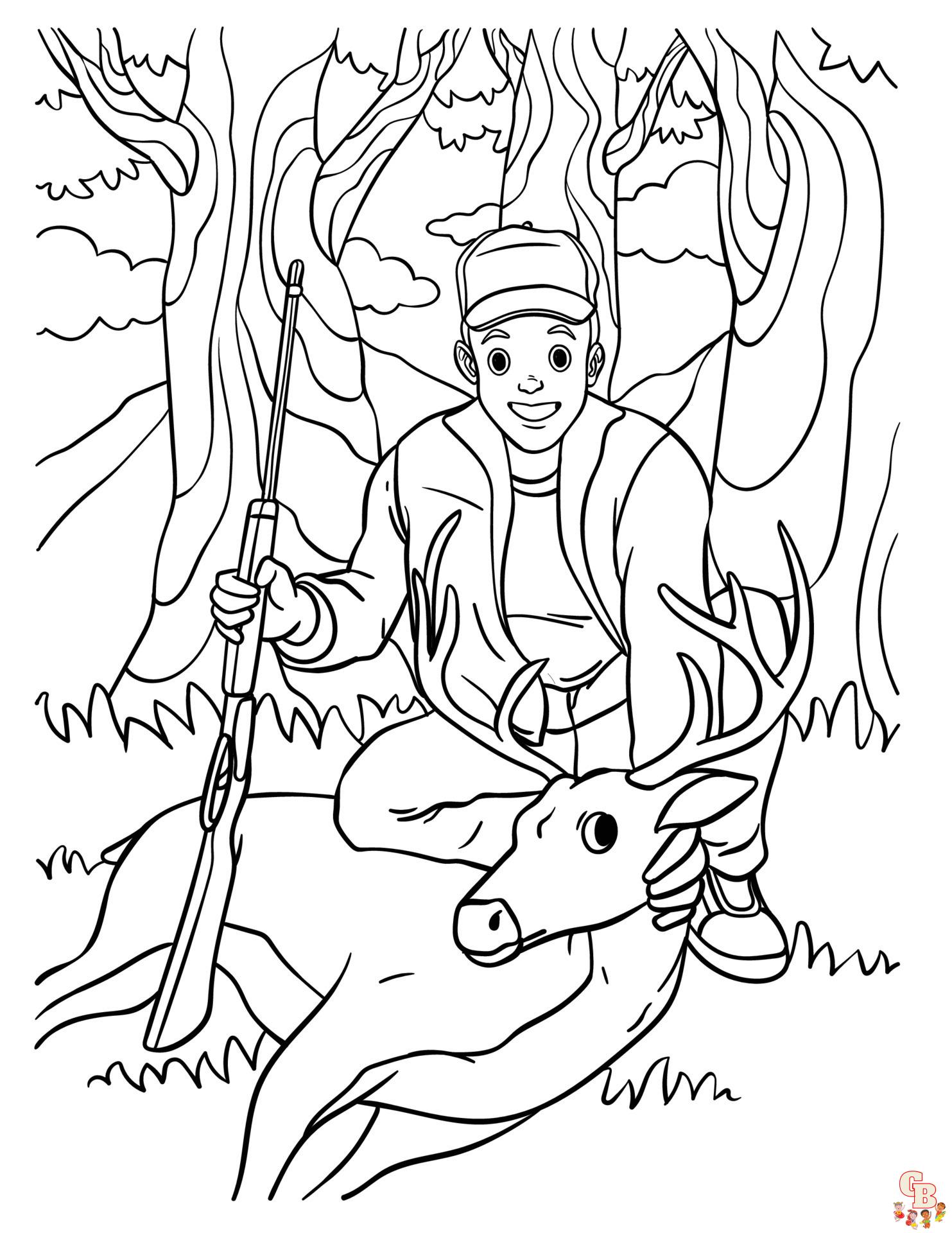 Hunting Coloring Pages 4