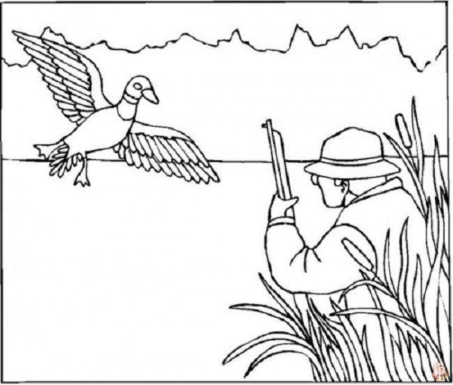 Hunting Coloring Pages 7