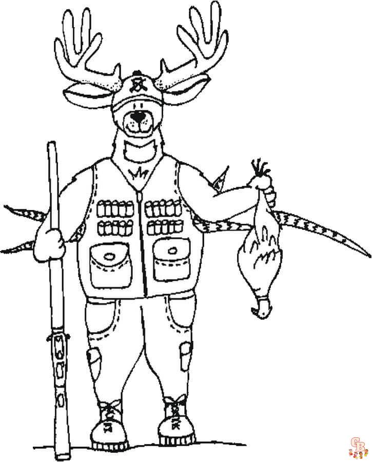 Hunting Coloring Pages 8