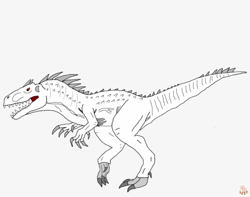 Indominus Rex Coloring Pages 1 1