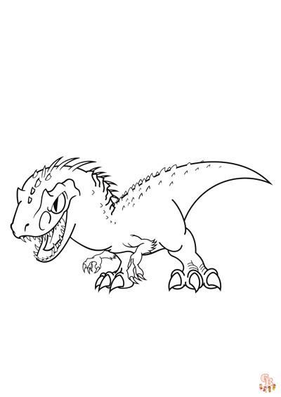 Indominus Rex Coloring Pages 1