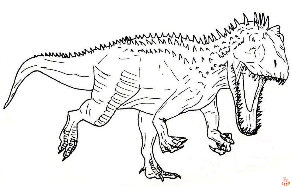 Indominus Rex Coloring Pages 2