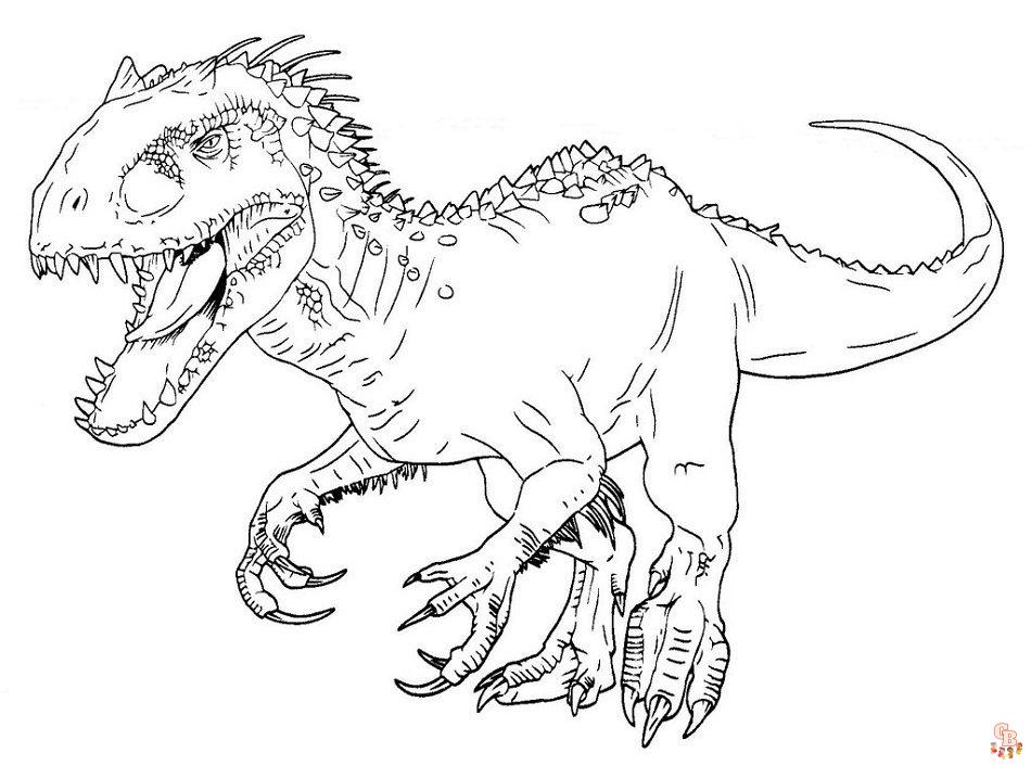 Indominus Rex Coloring Pages 3