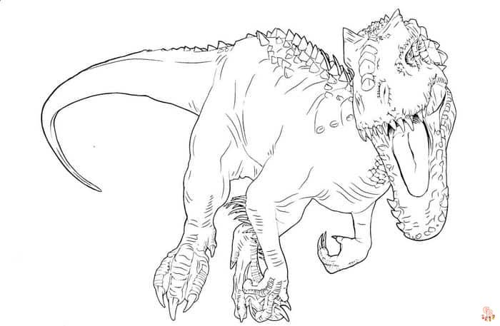 Indominus Rex Coloring Pages 4