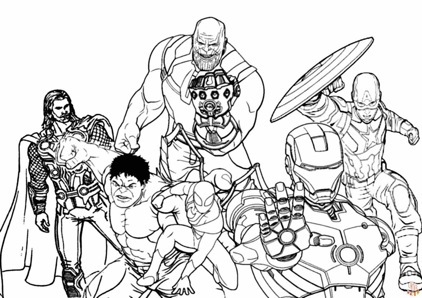 Infinity War Coloring Pages 1