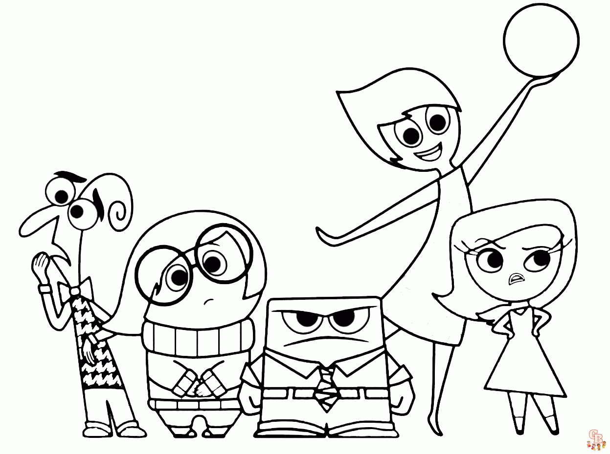 Inside Out Coloring Pages 1