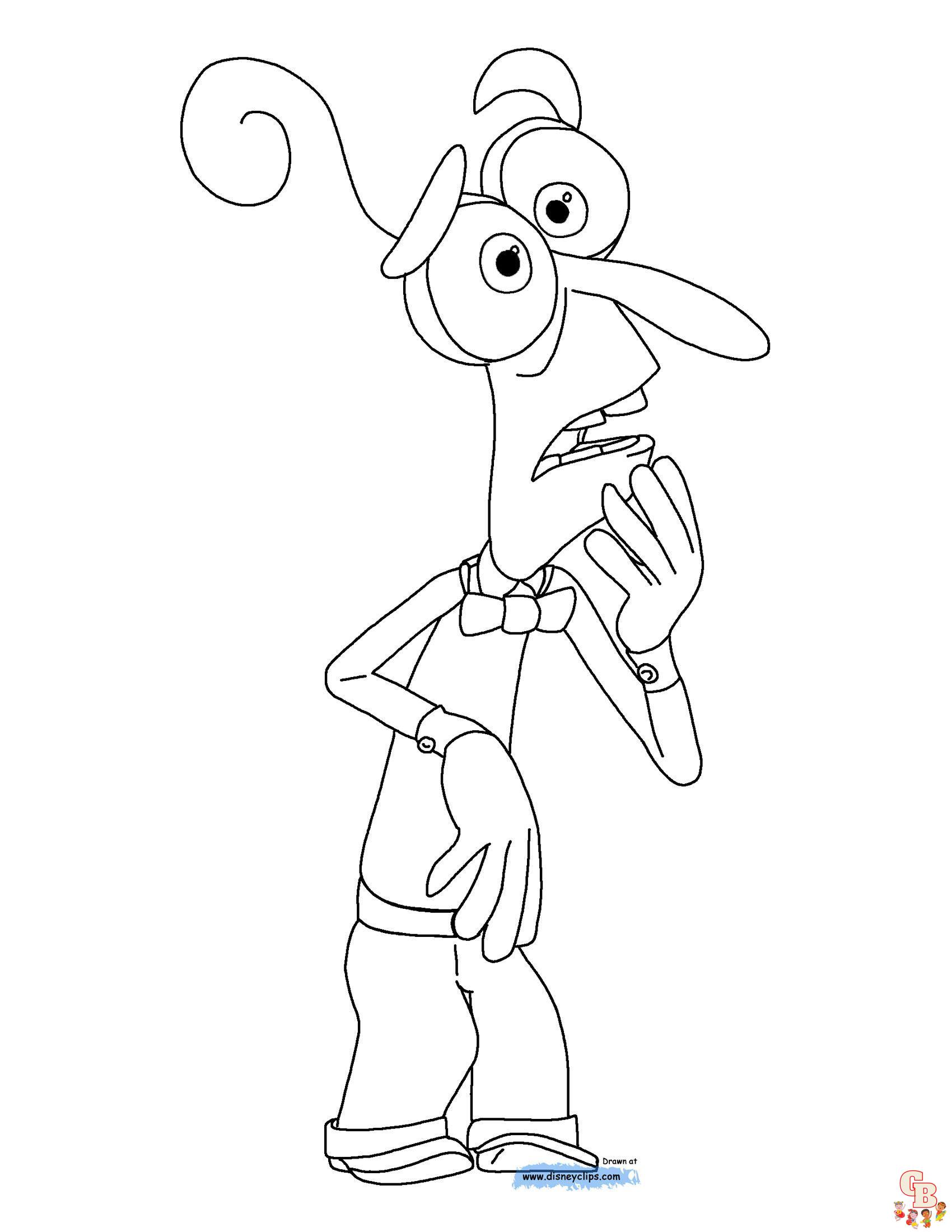 Inside Out Coloring Pages 1