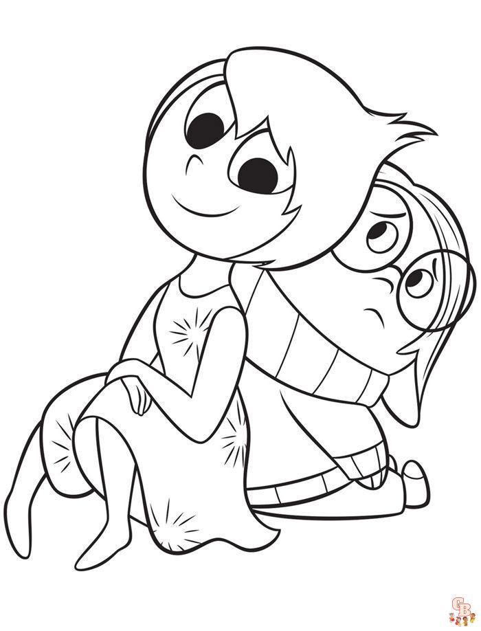 Inside Out Coloring Pages 2