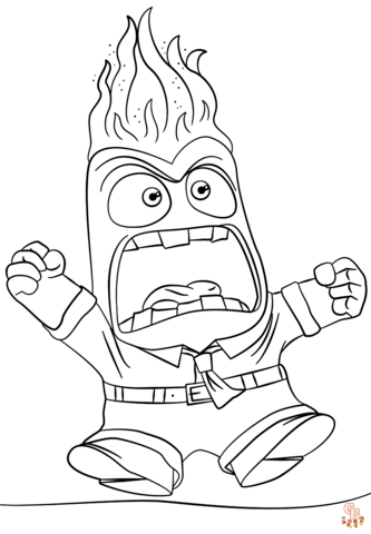 Inside Out Coloring Pages 2