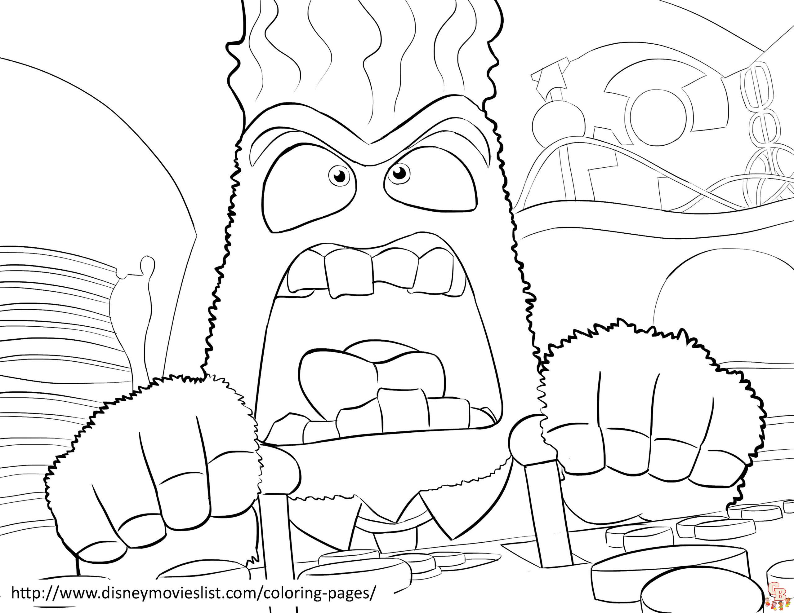 Inside Out Coloring Pages 3