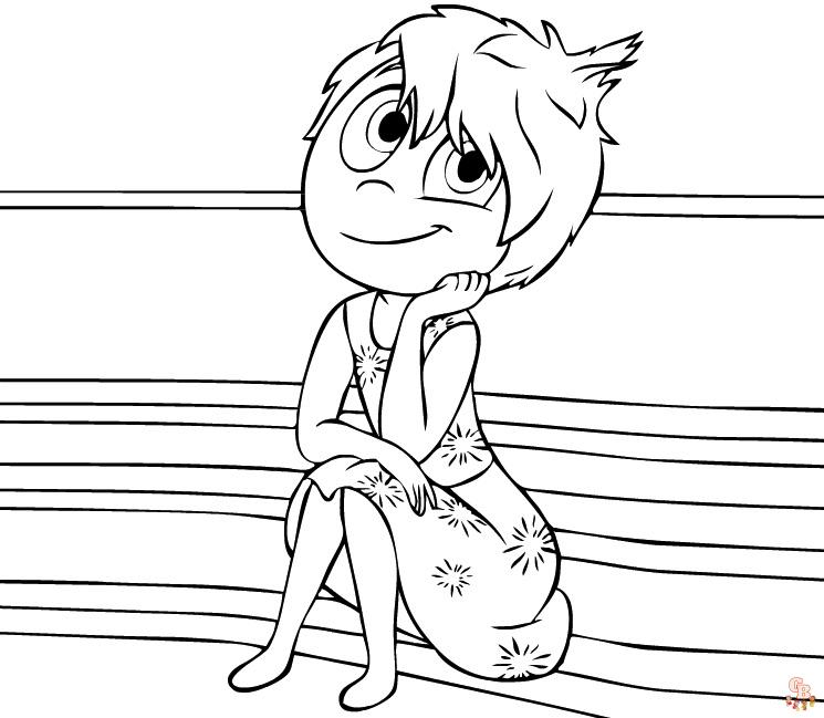 Inside Out Coloring Pages 4