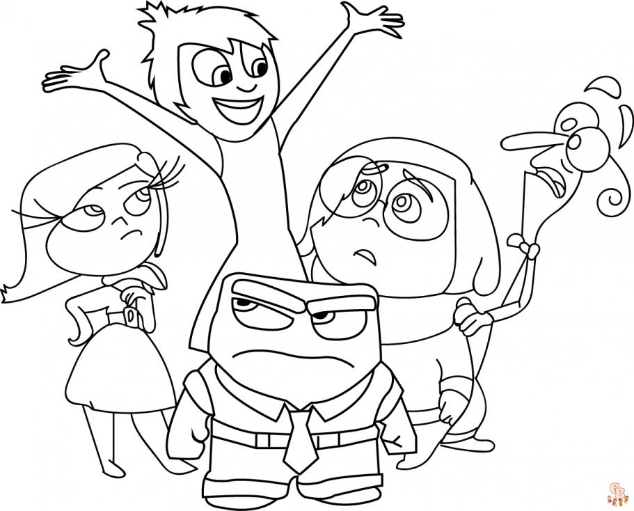 Inside Out Coloring Pages 5