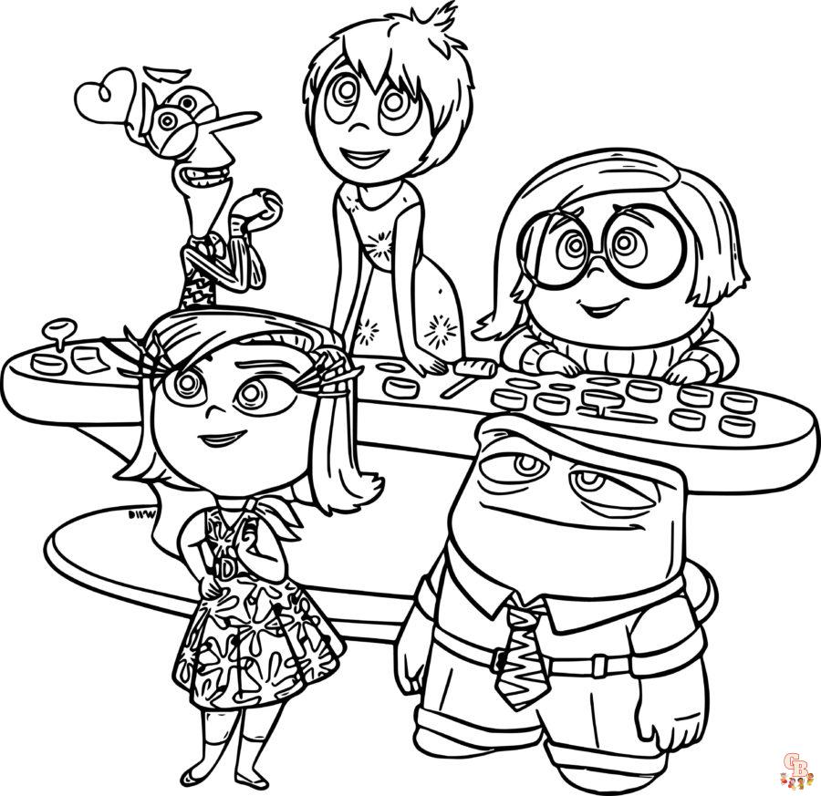 Inside Out Coloring Pages 7