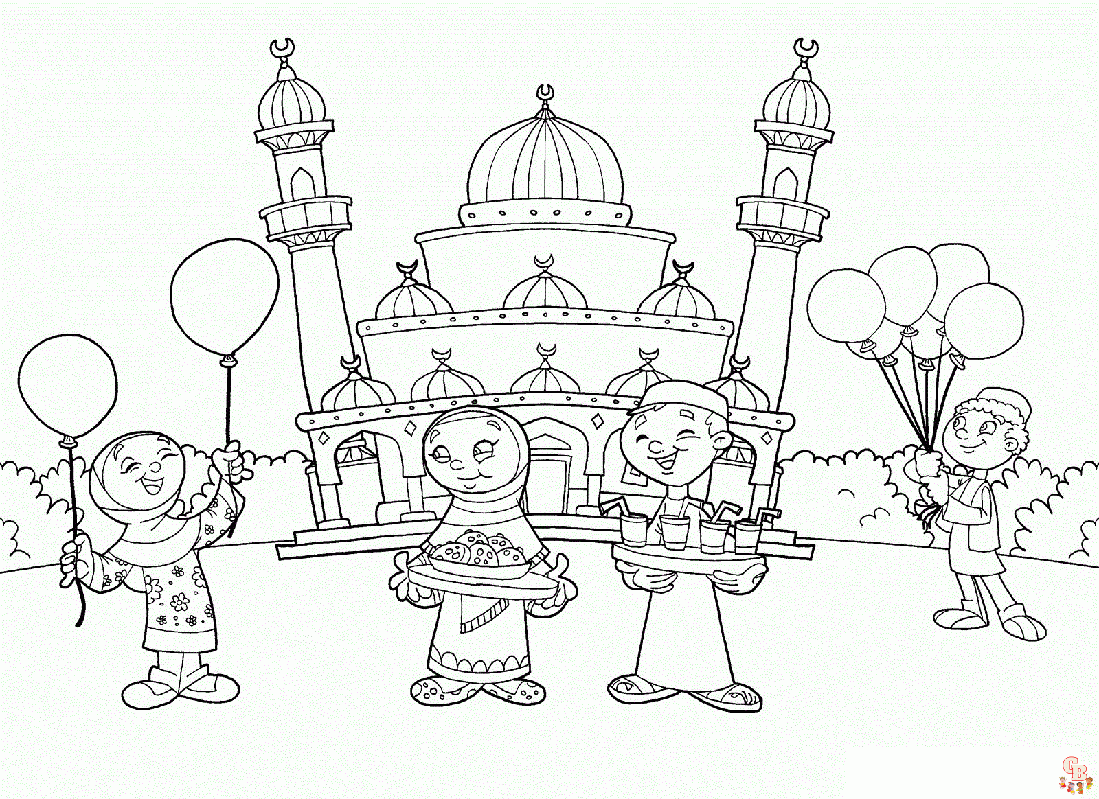 Islamic Coloring Pages 1