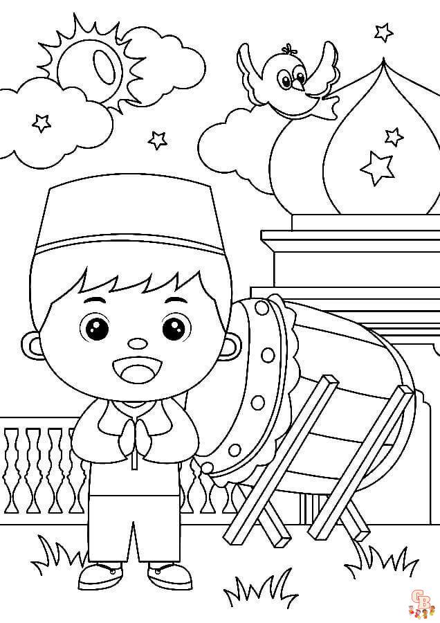 Islamic Coloring Pages 1