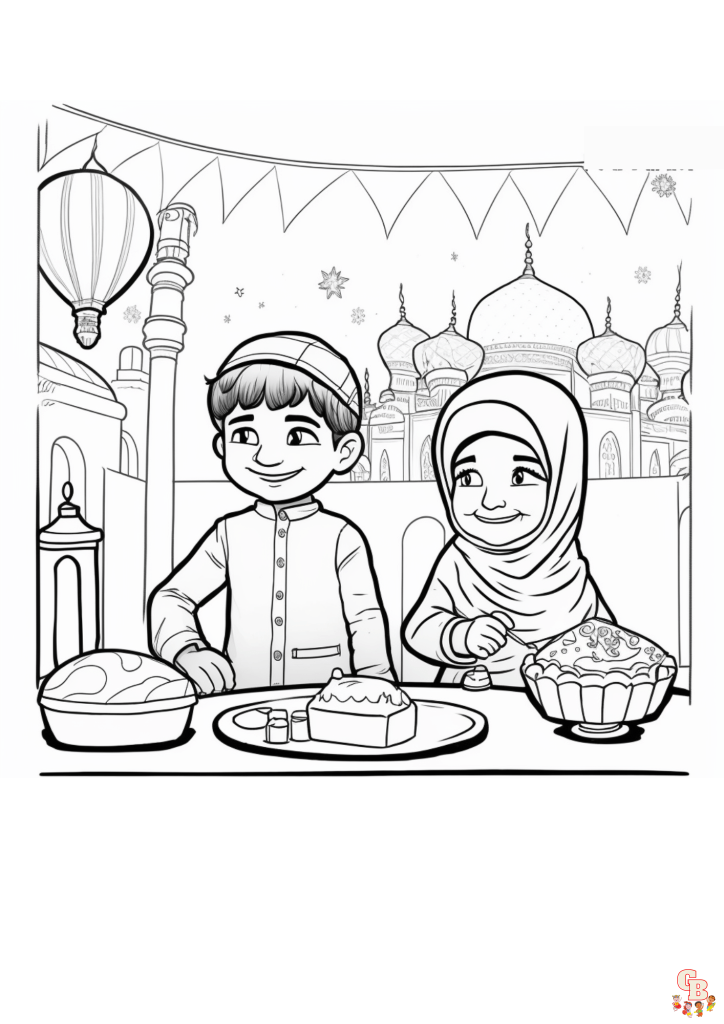 Islamic Coloring Pages 1