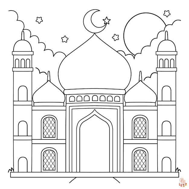 Islamic Coloring Pages 2