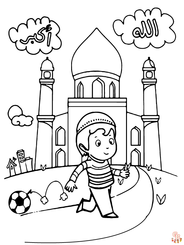 Islamic Coloring Pages 3