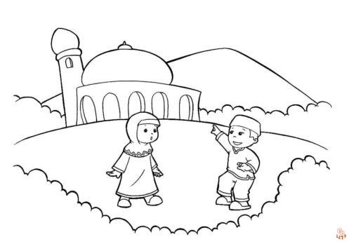 Islamic Coloring Pages 4