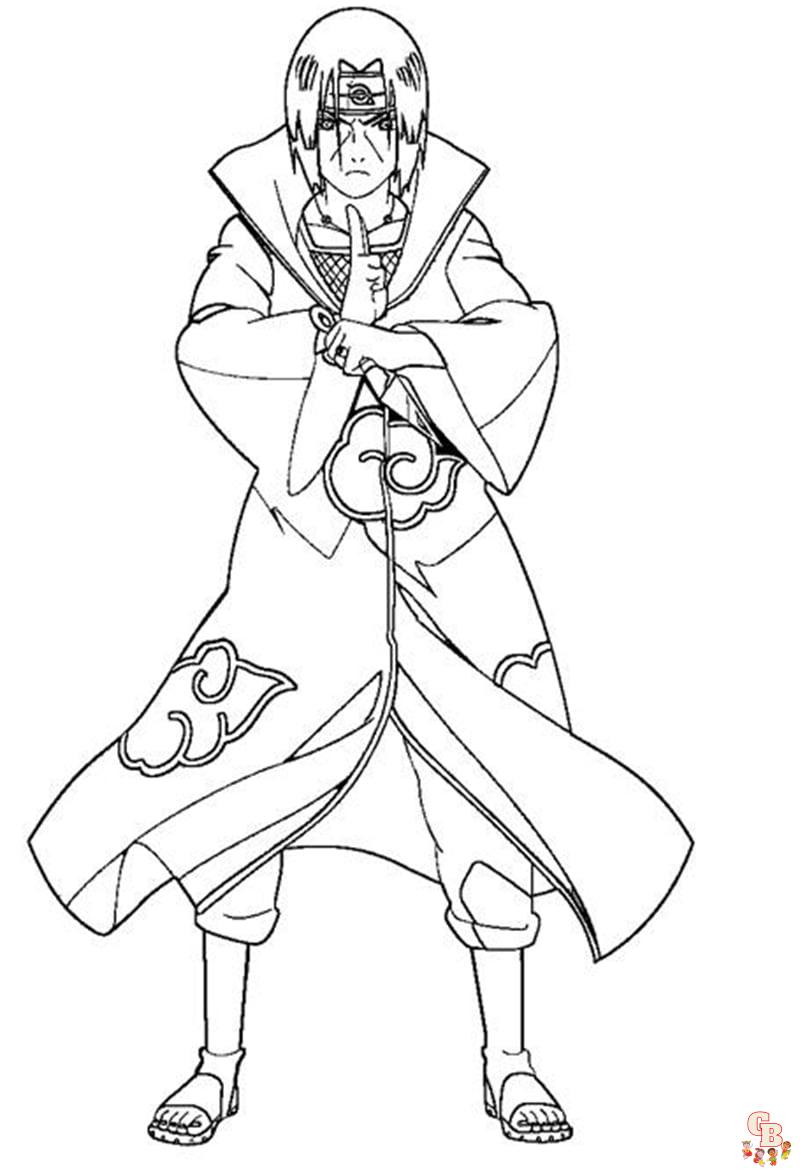 Itachi Coloring Pages 5