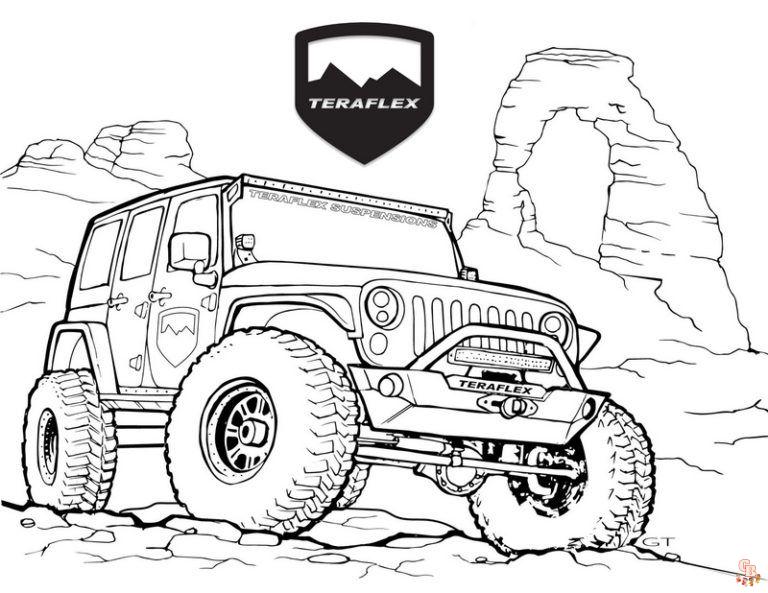 Jeep Coloring Pages 1