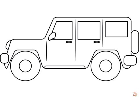 Jeep Coloring Pages 1