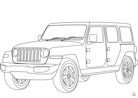 Jeep Coloring Pages 2