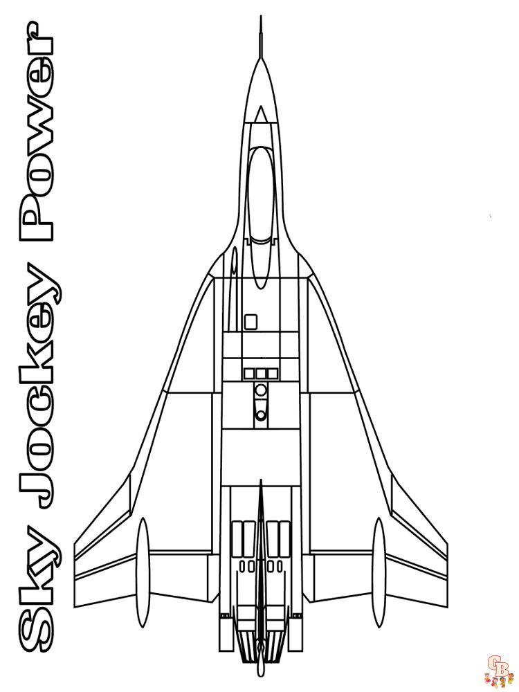 Jet Coloring Pages 7