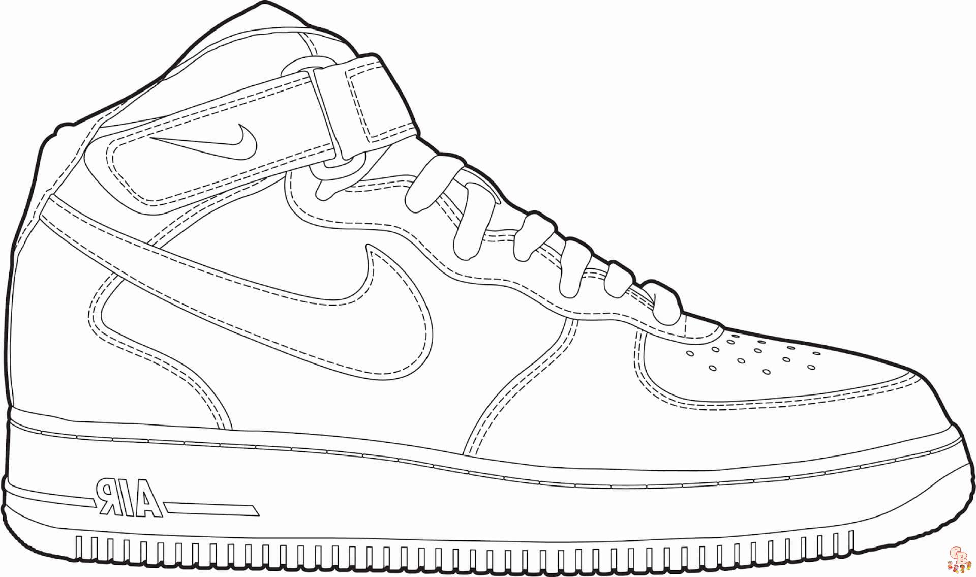 Jordan Shoes Coloring Pages 3