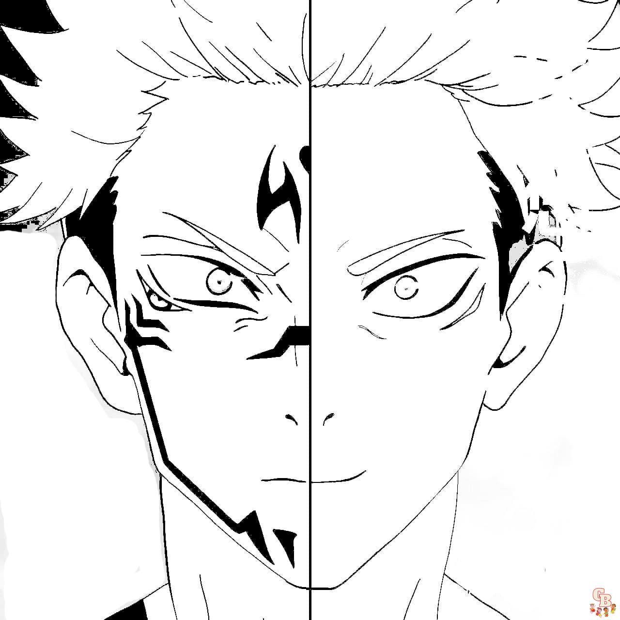 Jujutsu Kaisen Coloring Pages 10