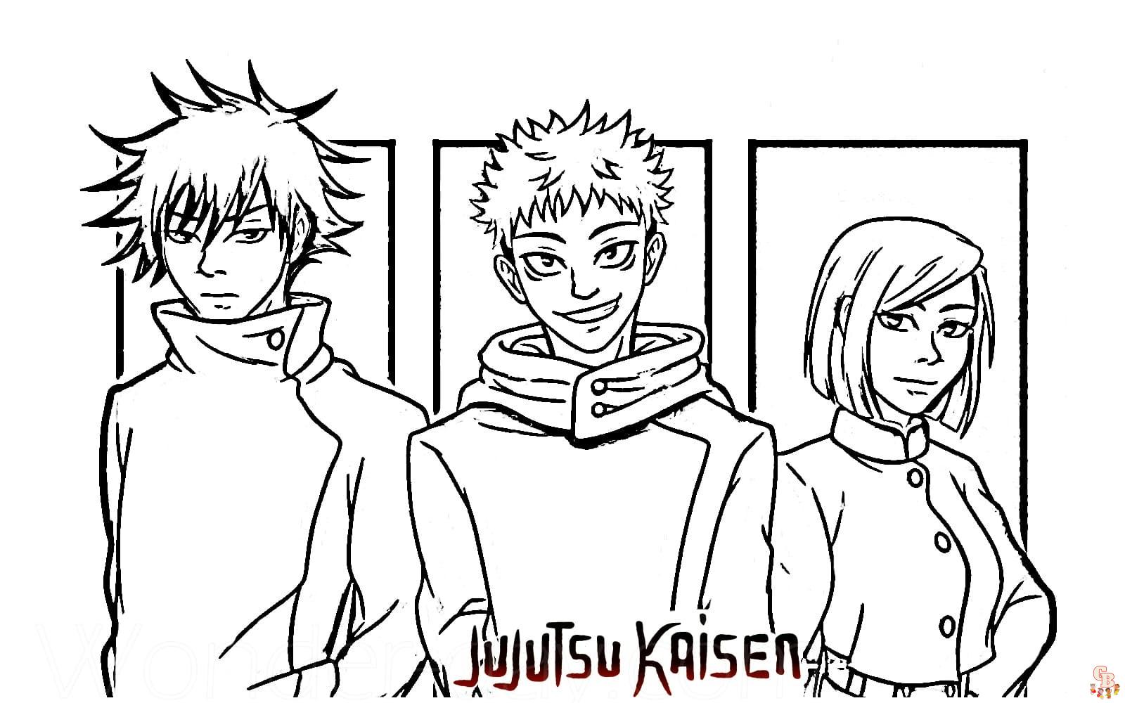 Jujutsu Kaisen Coloring Pages 4