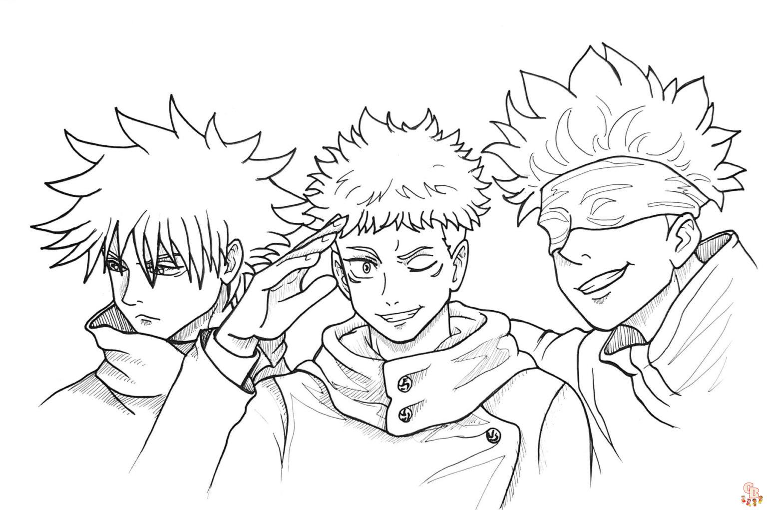 Jujutsu Kaisen Coloring Pages 7