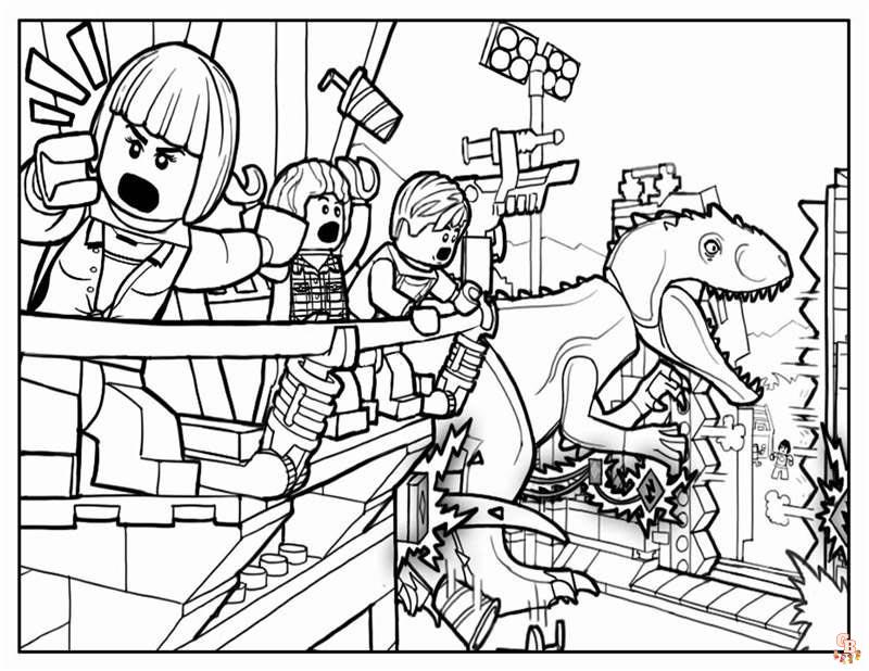 Jurassic Park coloring pages 1