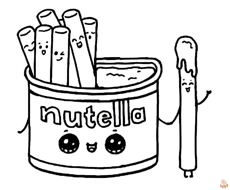 Kawaii Food Coloring Pages 1