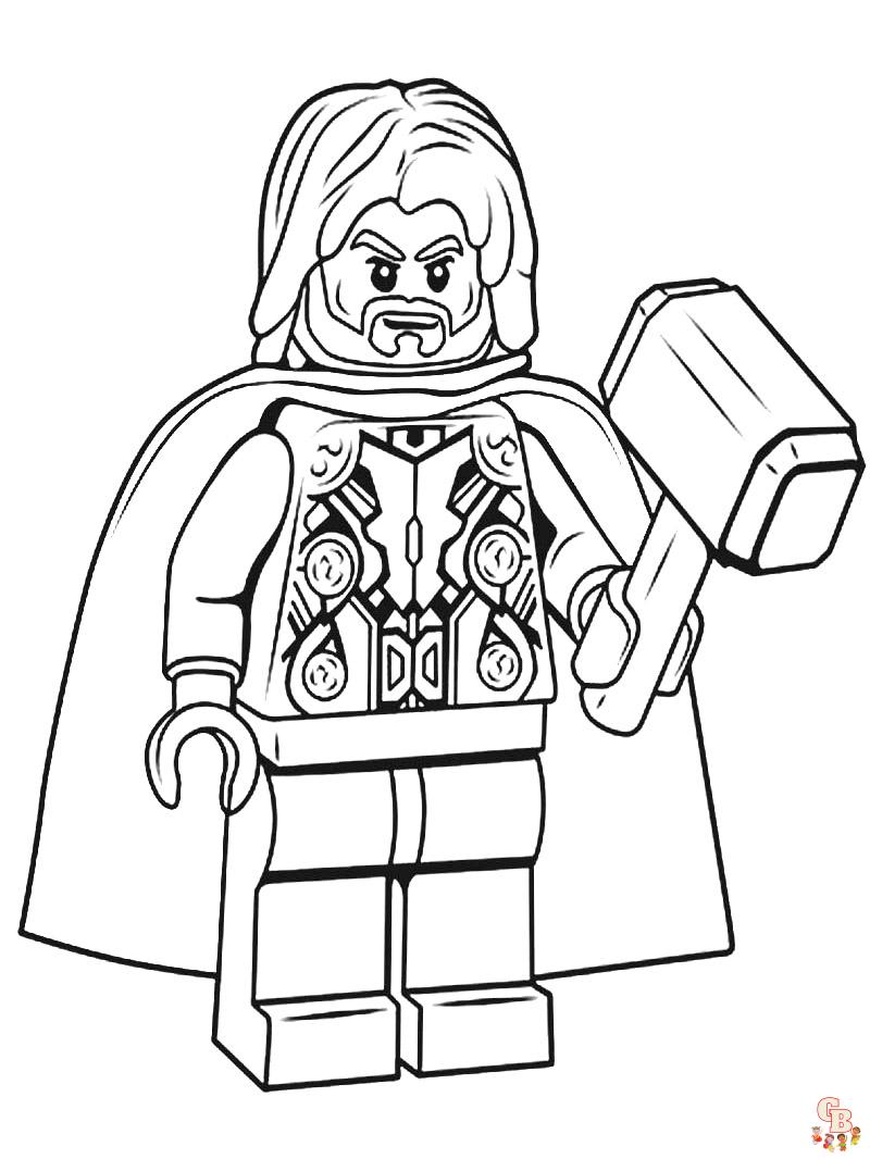 Lego Avengers Coloring Pages 10