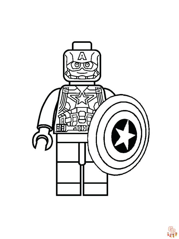 Lego Avengers Coloring Pages 16