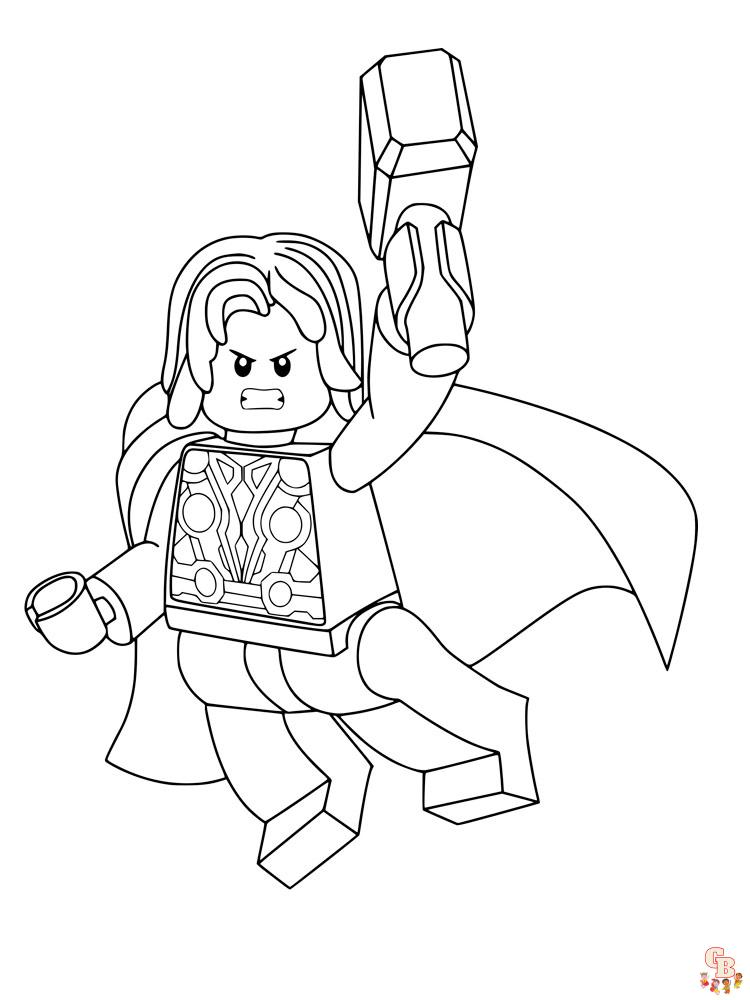 Lego Avengers Coloring Pages 17