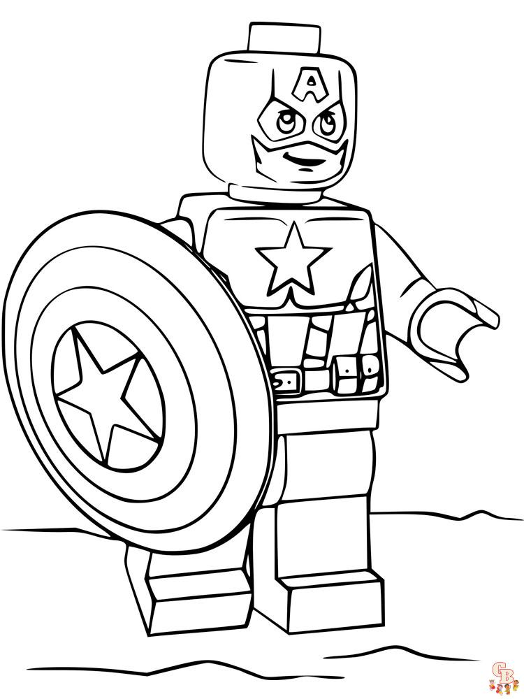 Lego Avengers Coloring Pages 18